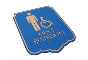 ADA-compliant Restroom Sign